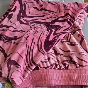 LuLaRoe Cozy Collection Pink and Purple Pajama Pants